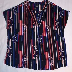 Worthington Woman sz 1x Short Sleeve V neck shirt